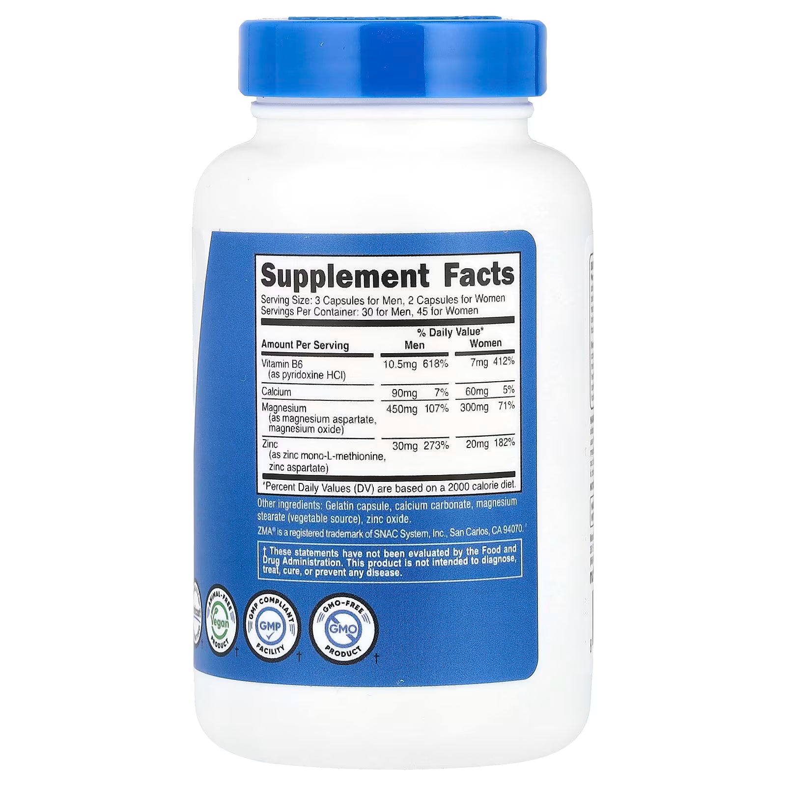 Nutricost ZMA, 90 Capsules by Nutricost