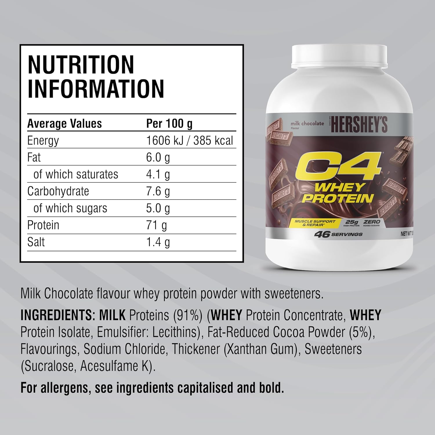 C4 Whey Protein Powder 1.61KG