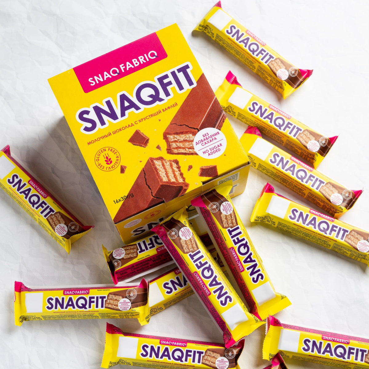Snaqfit Crispy Wafer 30g Pack of 16