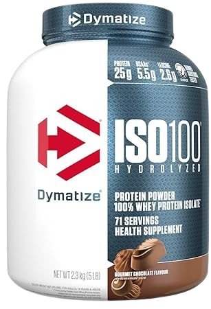 Dymatize ISO 100 Whey Protein Isolate For Athletes Fast Absorbing Recovery 25 g Protein Per Serving by DYMATIZE