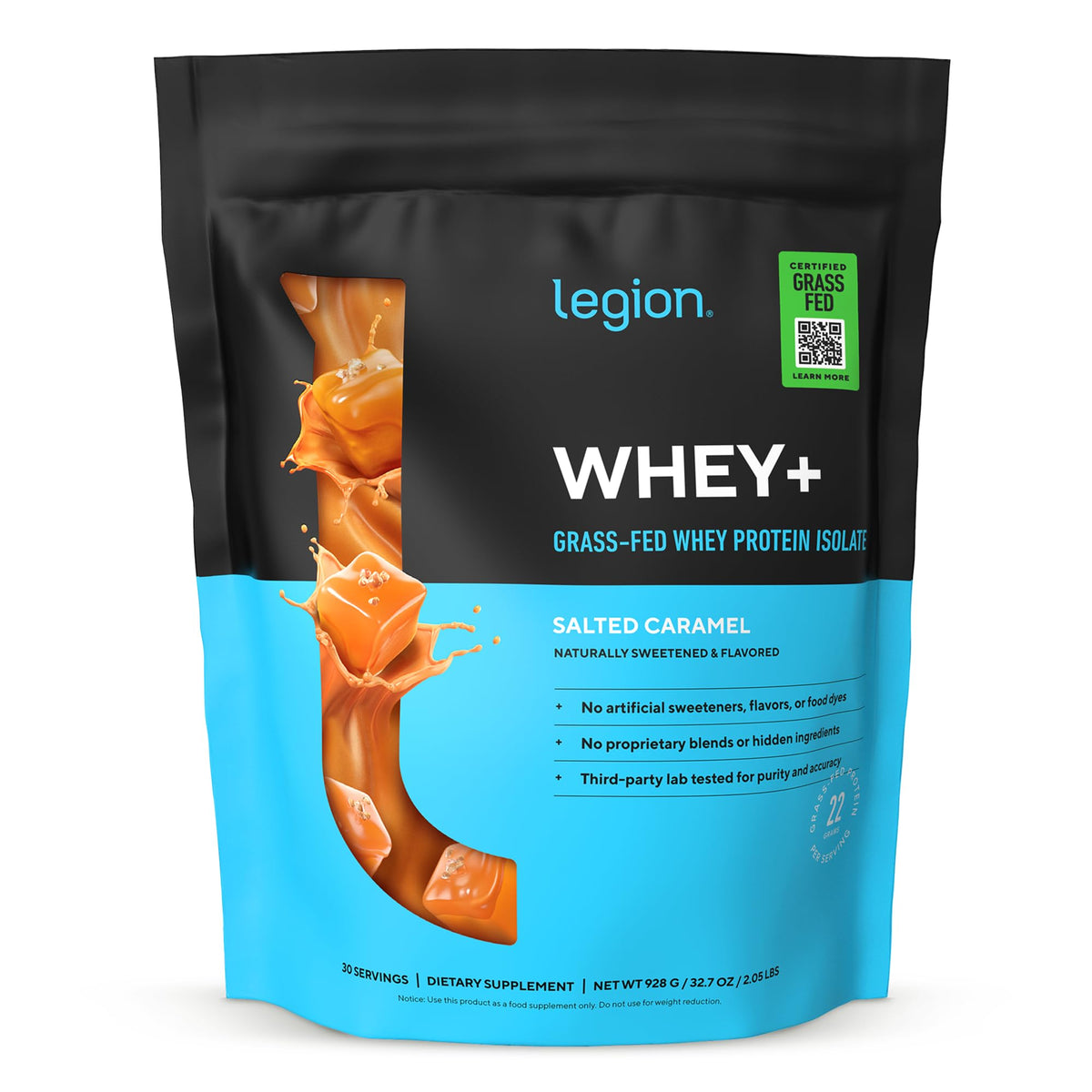 Legion Whey+ Grass-Fed Whey Protein Isolate