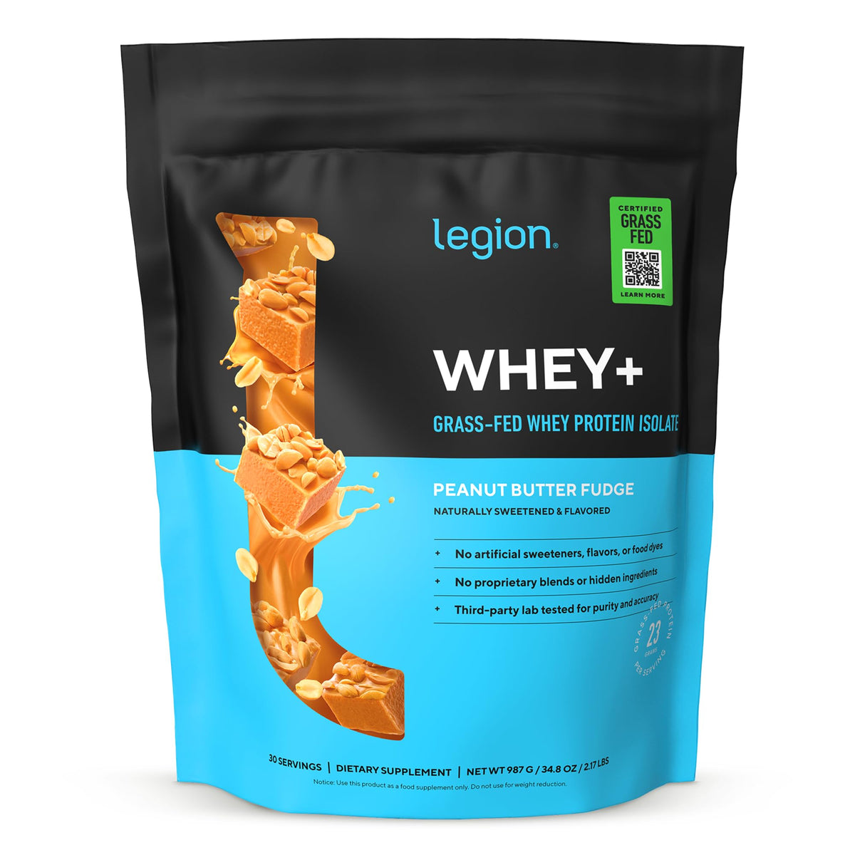 Legion Whey+ Grass-Fed Whey Protein Isolate