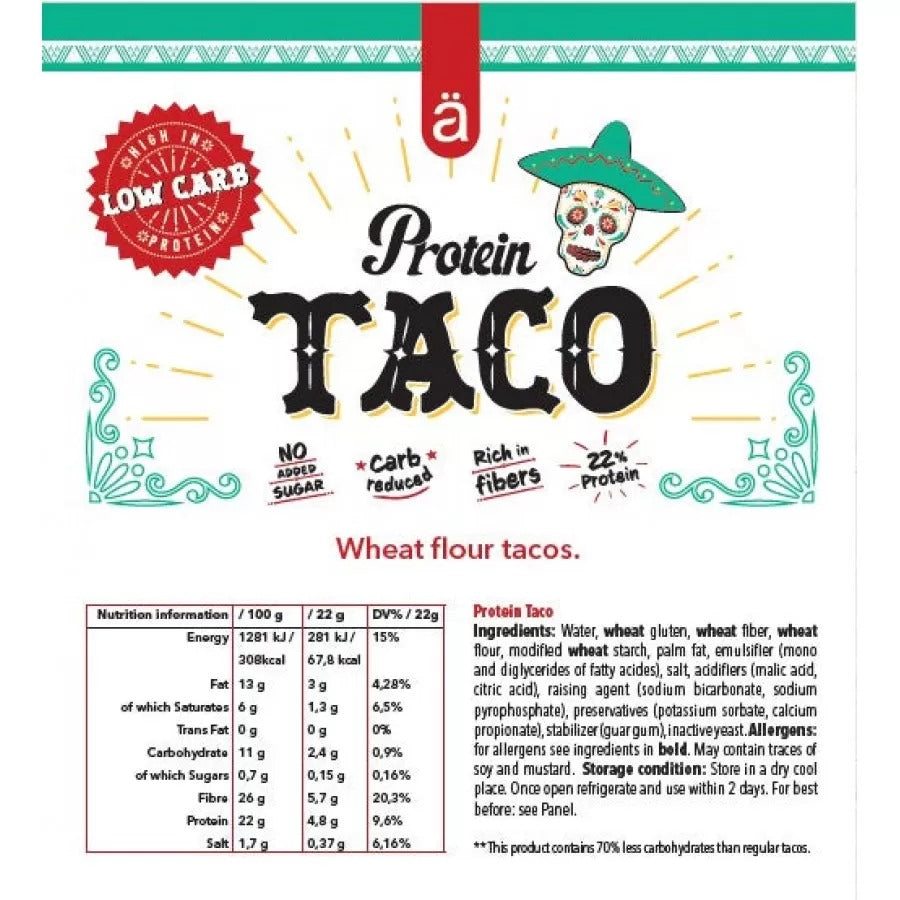 Nanosupps Protein Taco High Protein Low Carb Keto Friendly Meal for Fitness Enthusiasts by NANO SUPPS