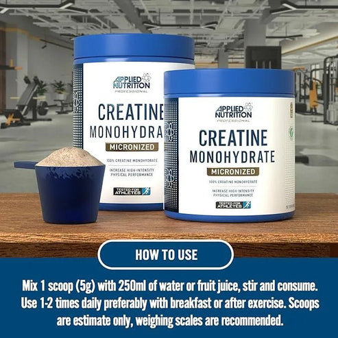 APPLIED Creatine Monohydrate UNFLAVOURED by APPLIED NUTRITION