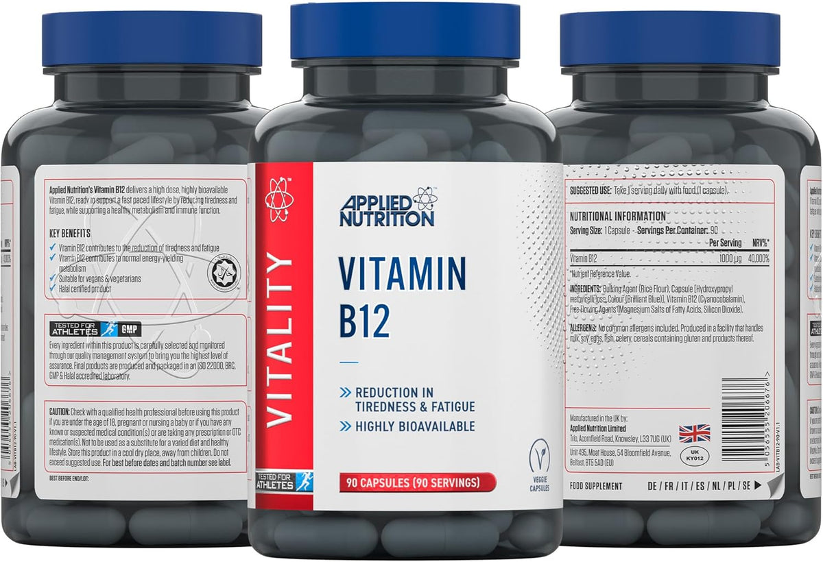 Nutrition Facts - Vitamin B12 Capsules