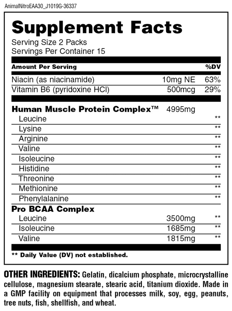 Animal Nitro EAA 44PACKS by UNIVERSAL NUTRITION