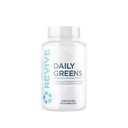 Daily Greens 180Caps Superfood Blend For Energy Digestive Support And General Wellness For Health Conscious Adults by REVIVE MD