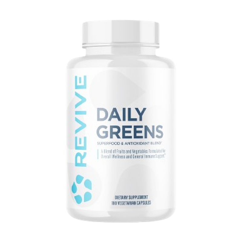 Daily Greens 180Caps Superfood Blend For Energy Digestive Support And General Wellness For Health Conscious Adults by REVIVE MD