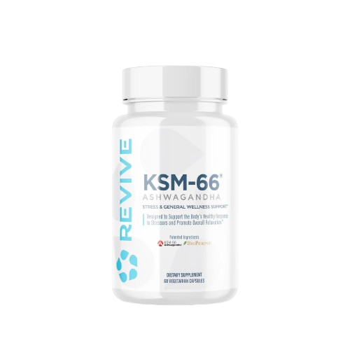 KSM-66 Ashwagandha Capsules For Stress Relief And Natural Energy Boost For Busy Professionals by REVIVE MD