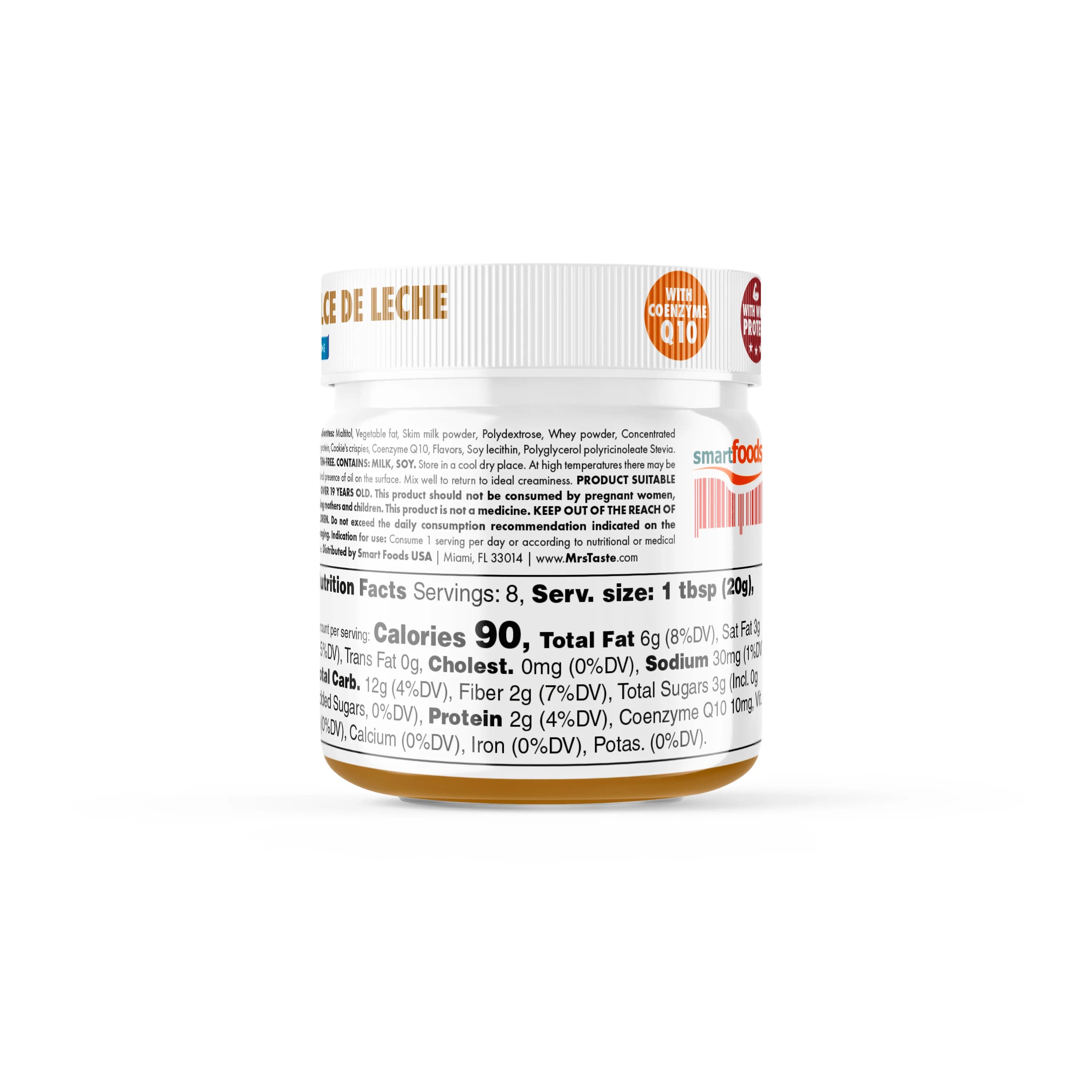 Mrs. Taste Dubai Chocolate - 5.6oz | Sugar-Free, Gluten-Free, High-Protein & CoQ10 Boost