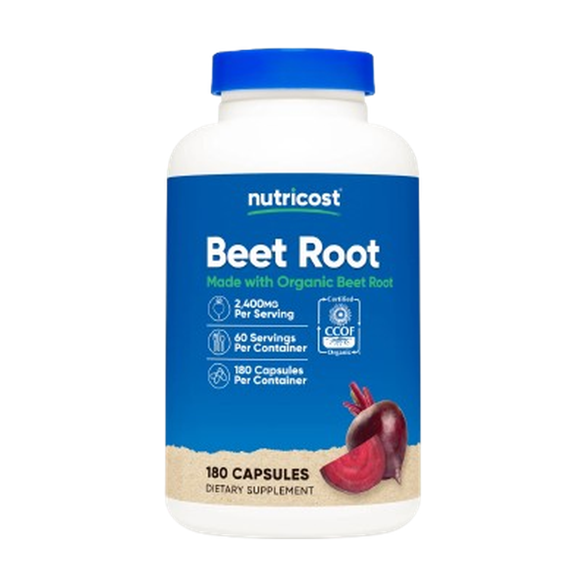 Nutricost Made With Organic Beet Root Capsules by NUTRICOST