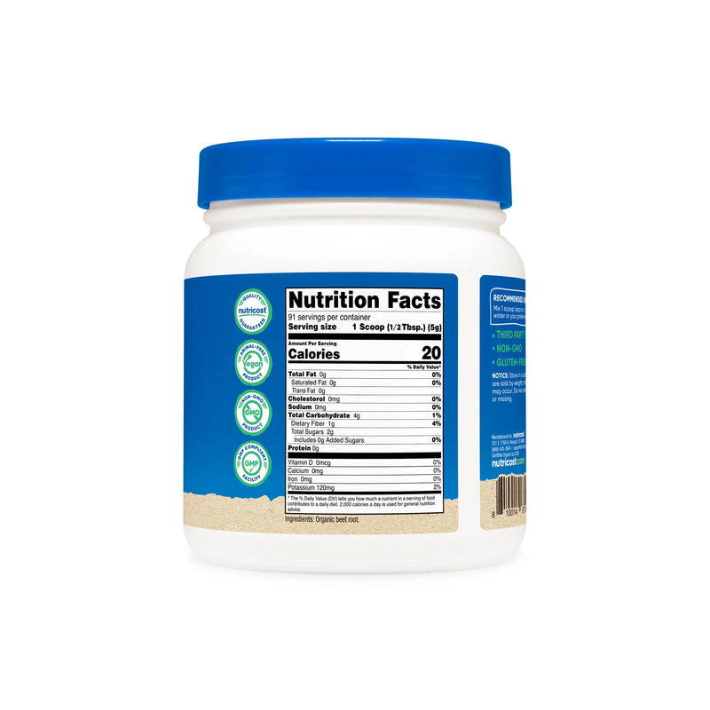 Nutricost Organic Beet Root Powder 91serving by Nutricost