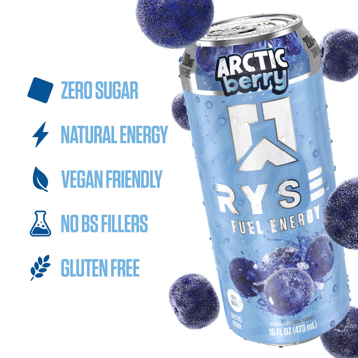 RYSE Fuel Zero Sugar Kool-Aid Grape Energy Drink 16oz by RYSE