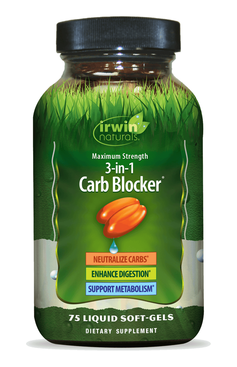 IRWIN NATURALS Maximum Strength 3-in-1 Carb Blocker by IRWIN NATURALS