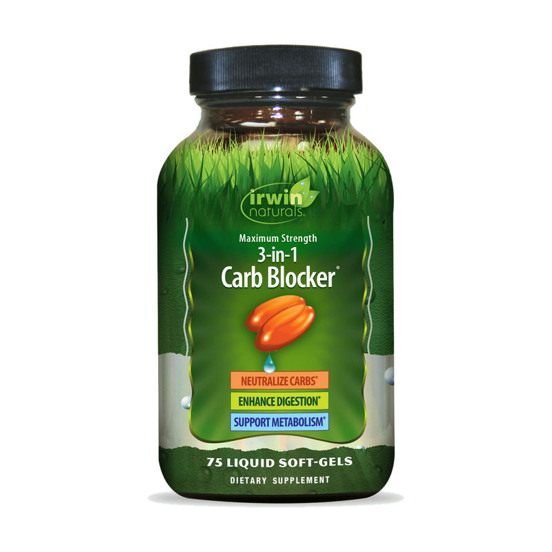 IRWIN NATURALS Maximum Strength 3-in-1 Carb Blocker by IRWIN NATURALS