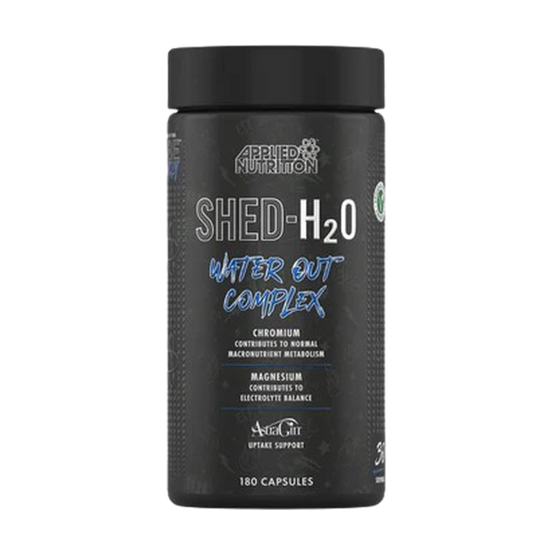 Shed H2O Water Out Complex Capsules With AstraGin Chromium Veggie Shell Halal by APPLIED NUTRITION