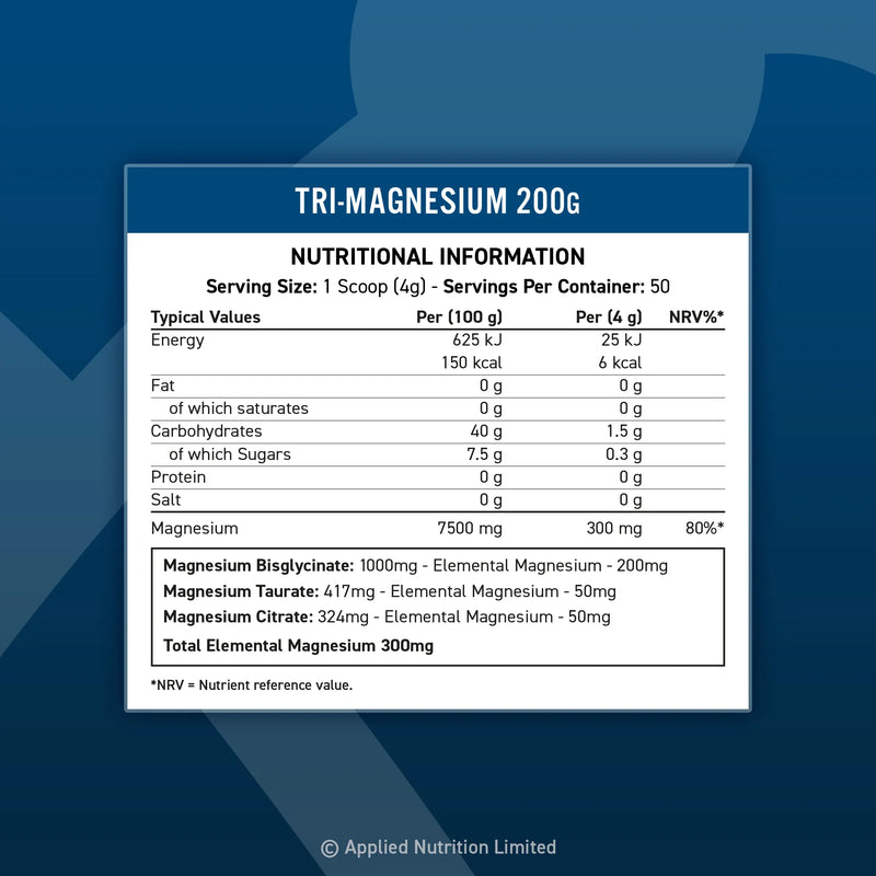 Tri-Magnesium Powder by APPLIED NUTRITION