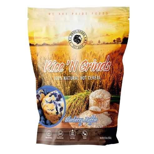 Pride Rice N Grinds Natural 100 Percent Organic White Rice Breakfast Cereal for Busy Healthy Families by PRIDE FOODS