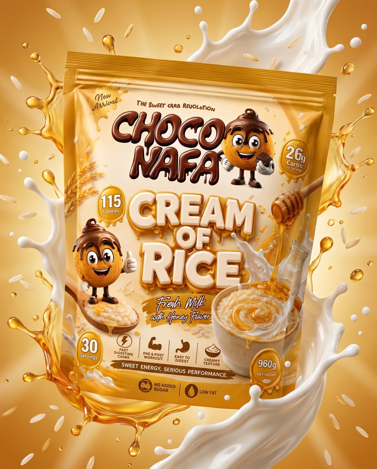 CHOCO NAFA CREAM OF RICE 960G