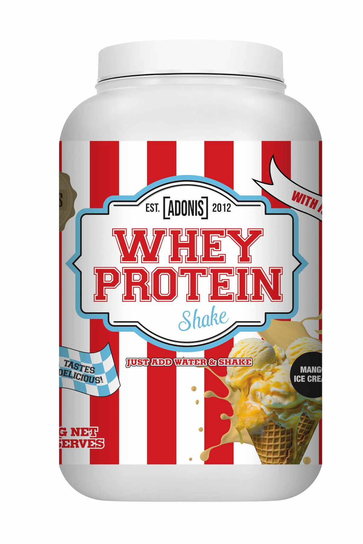 Adonis Whey Protein Shake Mango Ice Cream