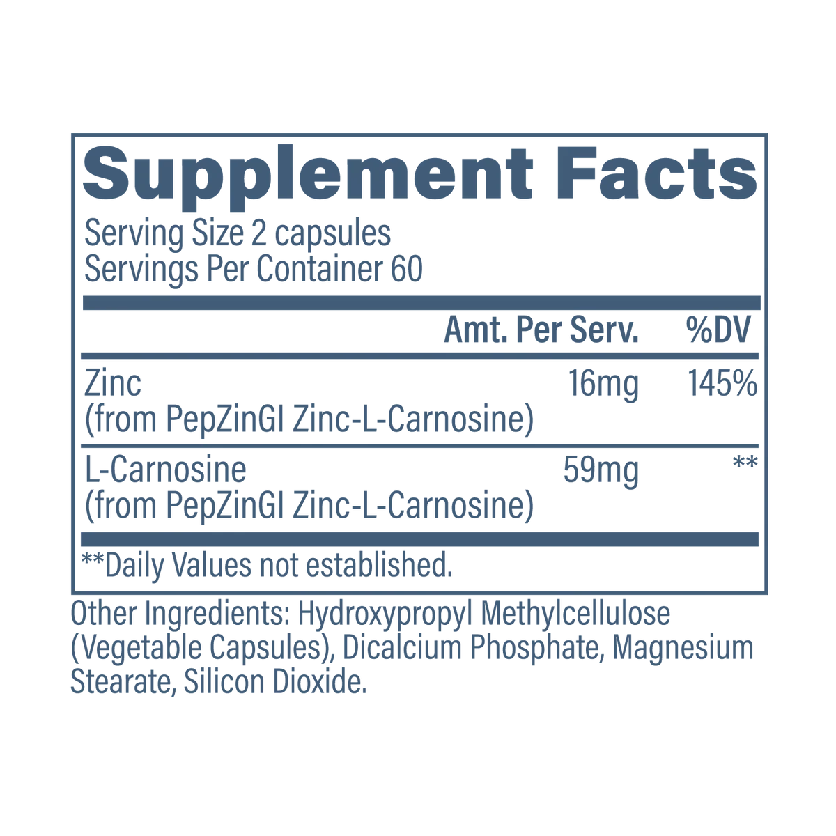 REVIVE Zinc Carnosine 120 CAPS by REVIVE MD
