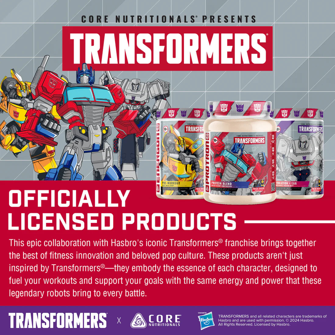 CORE NUTRITIONALS Transformers® Bumblebee Protein