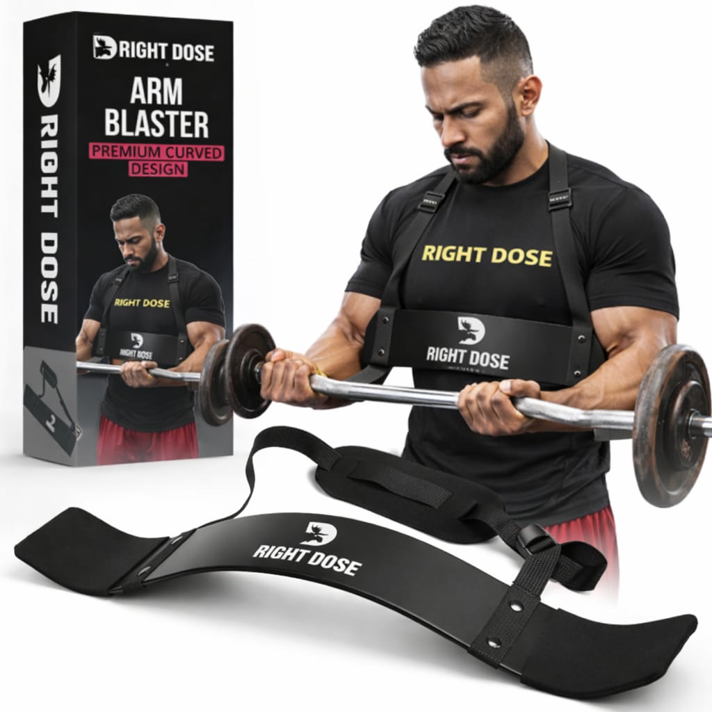 Arm Blaster for Perfect Form and Arm Isolation for Biceps and Triceps - Right Dose supplements