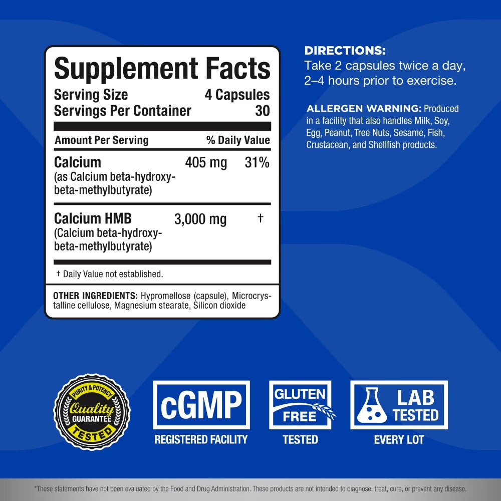 AllMax HMB 3000 Capsules 120s – HMB Muscle Support Supplement