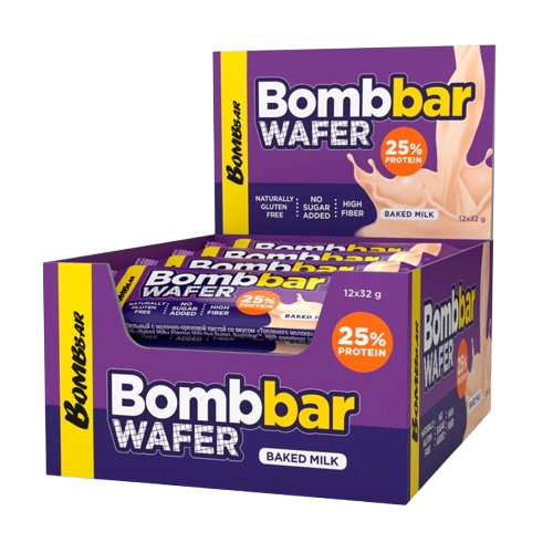 Bombbar Airy Milk Wafer 32g High Protein Low Calorie Snack - Right Dose supplements
