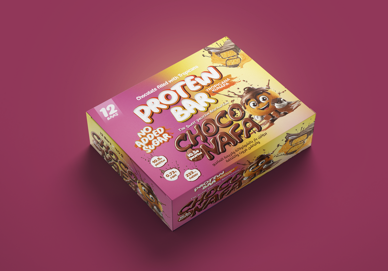 Choco Nafa Protein Bar Tropicana Mango For Athletes Sugar Free High Protein Power Snack For Active Lifestyles by CHOCONAFA