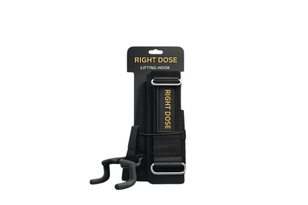 Premium Lifting Hooks For Strong Grip And Heavy Weight Training by Right Dose