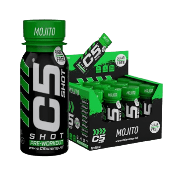 C5 SHOT Pre-Workout Drink | 80ml Liquid Shot | 200mg Caffeine by C5