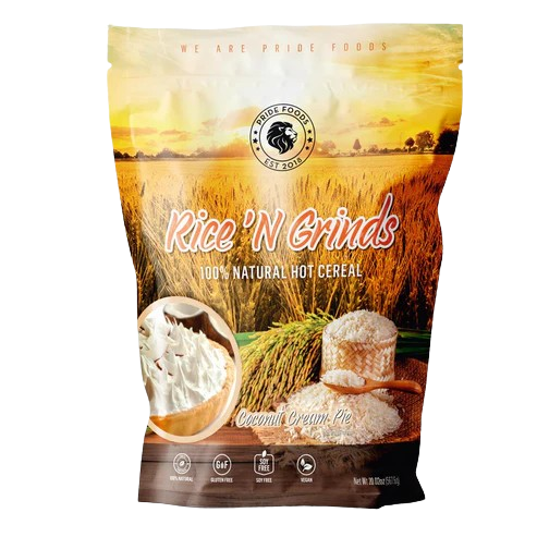 Pride Rice N Grinds Natural 100 Percent Organic White Rice Breakfast Cereal for Busy Healthy Families by PRIDE FOODS