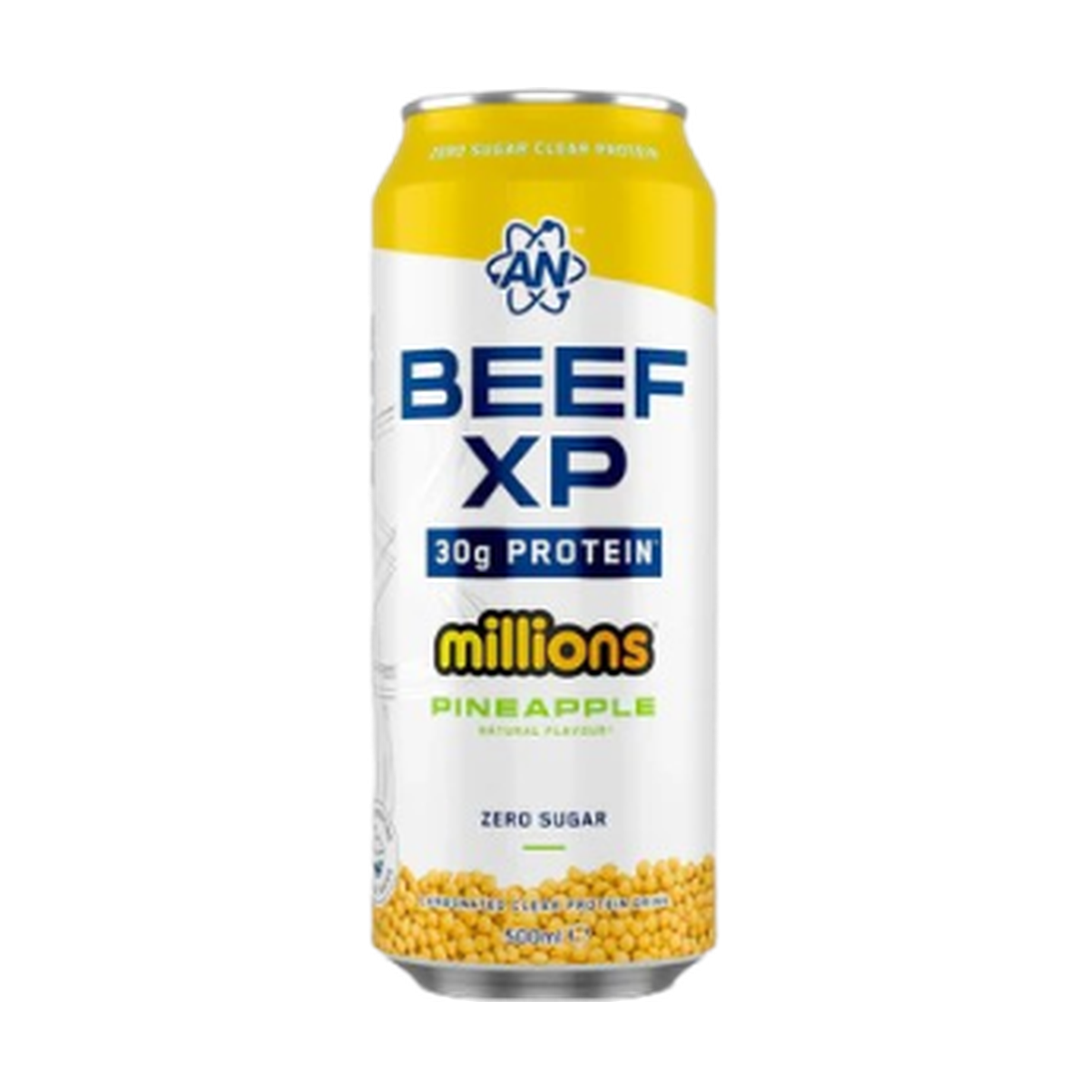 BEEF XP Ready to Drink Pineapple Protein Boost for Athletes with 30g Beef Protein and Zero Sugar by APPLIED NUTRITION