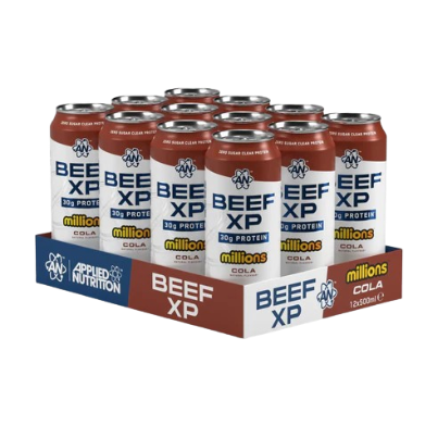 BEEF XP Ready to Drink Pineapple Protein Boost for Athletes with 30g Beef Protein and Zero Sugar by APPLIED NUTRITION