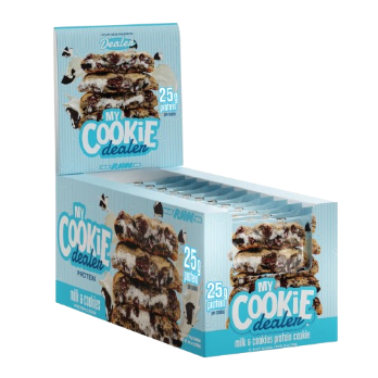 Protein Cookies Milk And Cookies By My Cookie Dealer High Protein Snack Box For Fitness Fans Box Of 12 by MY COOKIE DEALER
