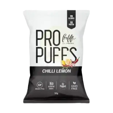 Prolife Pro Puffs High Protein Snack Gluten Free No Added Sugar NonFried For Gym Goers by PRO LIFE