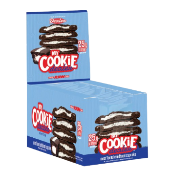 Protein Cookies Milk And Cookies By My Cookie Dealer High Protein Snack Box For Fitness Fans Box Of 12 by MY COOKIE DEALER
