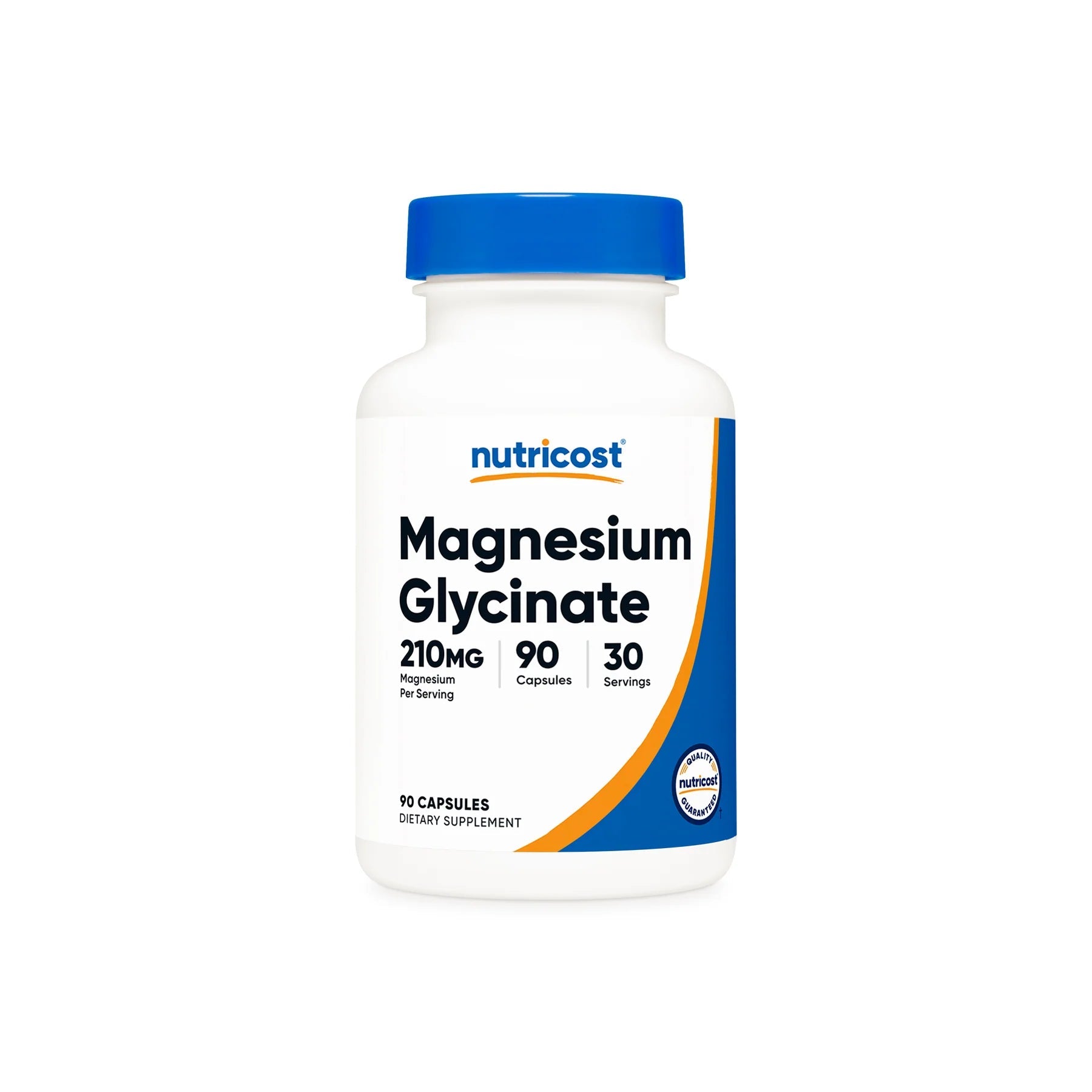 Nutricost Magnesium Glycinate 210mg Per 3 Capsules 90 Count - Right Dose supplements