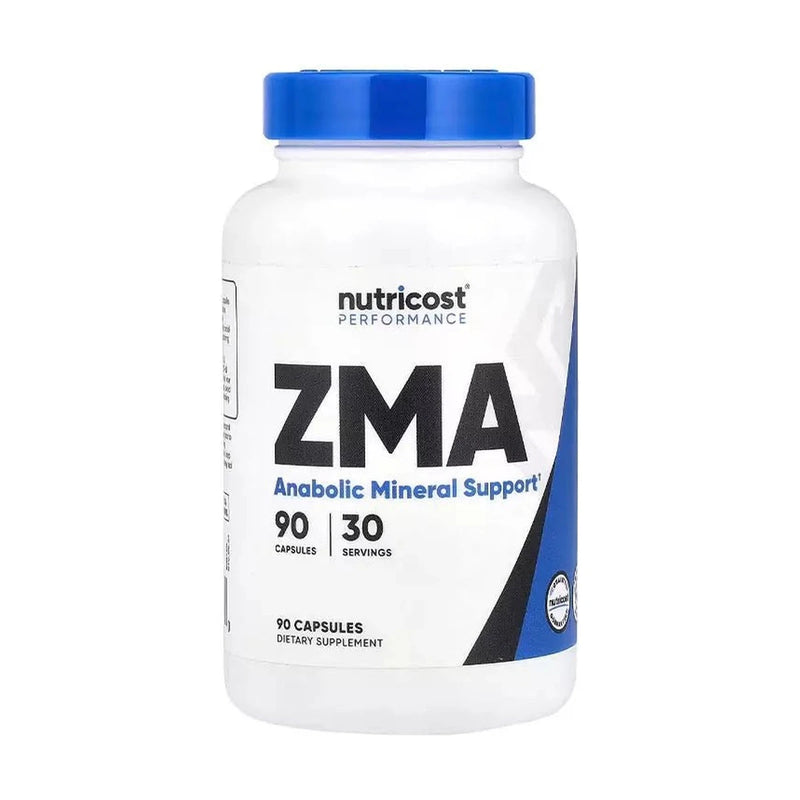 Nutricost ZMA 90 Capsules Zinc Magnesium Vitamin B6 Recovery Sleep Performance - Right Dose supplements