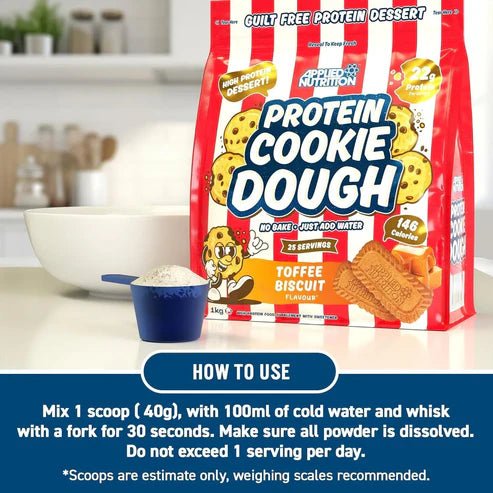Protein Cookie Dough Dessert 22g Protein Per Serving 146 Calories - Right Dose supplements