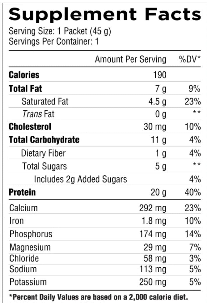 Core Nutritionals PUDD'N Protein Pudding Mix