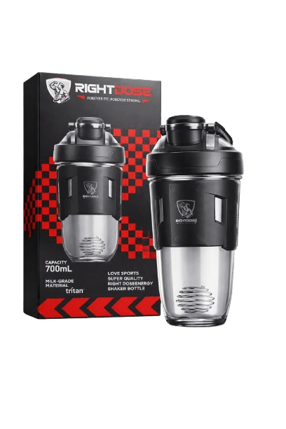 Right Dose Shaker 700ml Premium Protein Shake Bottle - Right Dose supplements