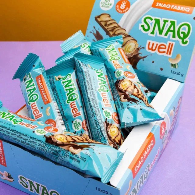 Snaqfer Gluten Free Wafer Sticks 20g Pack Of 15 Snacks - Right Dose supplements