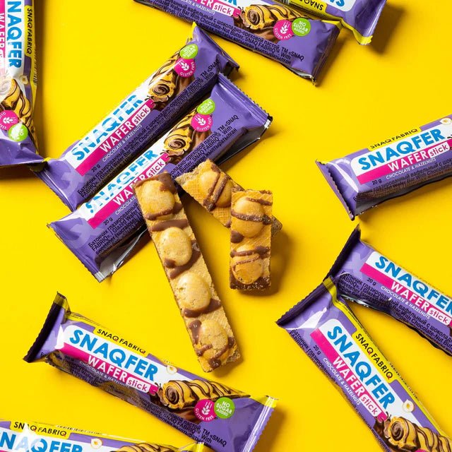 Snaqfer Gluten Free Wafer Sticks 20g Pack Of 15 Snacks - Right Dose supplements