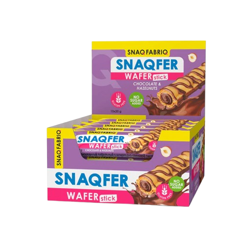 Snaqfer Gluten Free Wafer Sticks 20g Pack Of 15 Snacks - Right Dose supplements