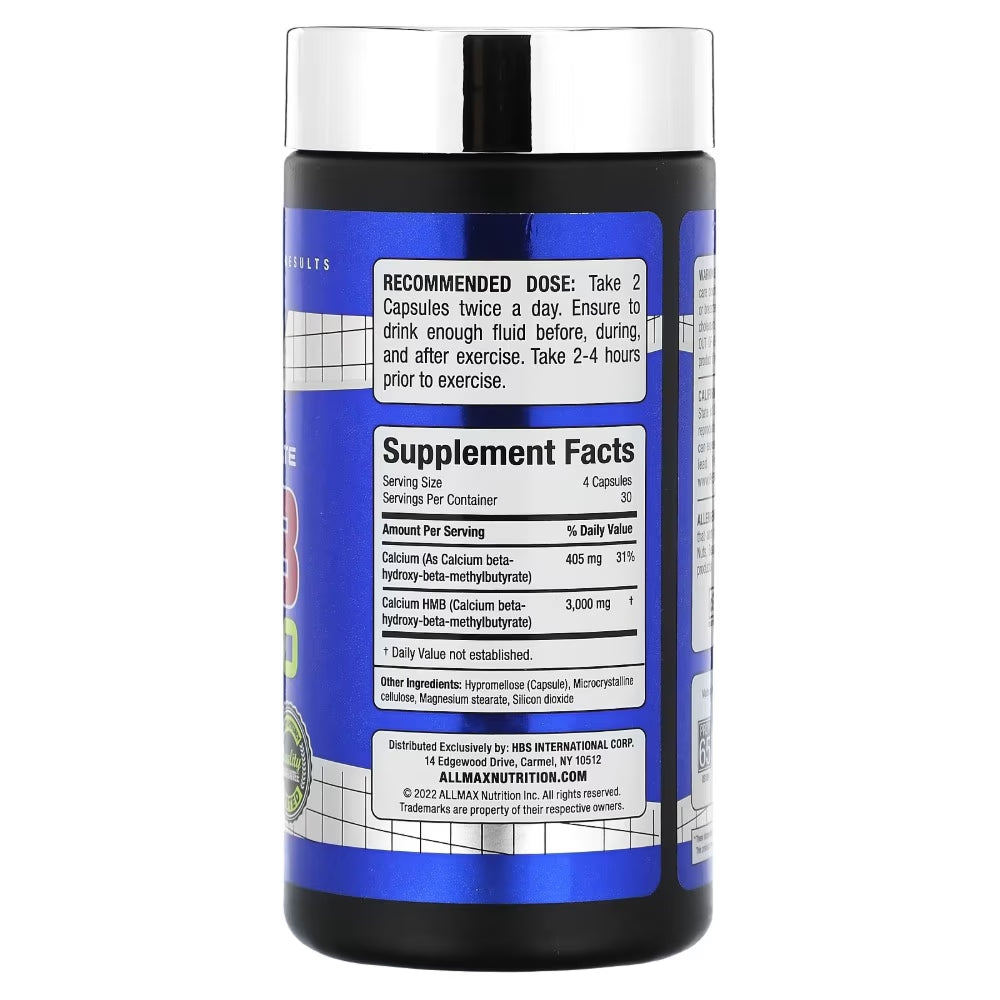 AllMax HMB 3000 Capsules 120s – HMB Muscle Support Supplement