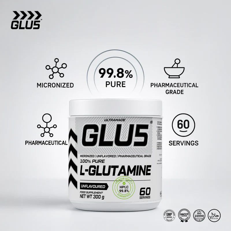 GLU5 L-Glutamine Powder 300g (60 Servings)