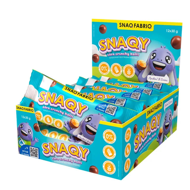 Snaqy Corn Crunchy Balls 30g Pack of 12