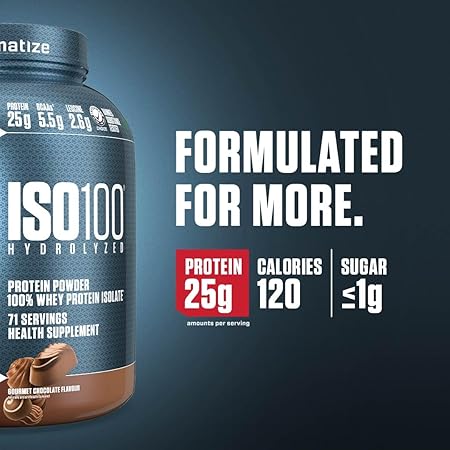 Dymatize ISO 100 Whey Protein Isolate For Athletes Fast Absorbing Recovery 25 g Protein Per Serving by DYMATIZE